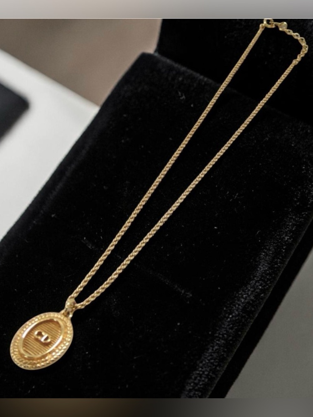 DIOR Vintage CD Logo Pendant Necklace- Germany ✨🤩 - Picture 2 of 16